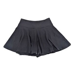Hollister Skort Women M Black Ultra High-Rise Mini Athletic Skirt Tennis Preppy